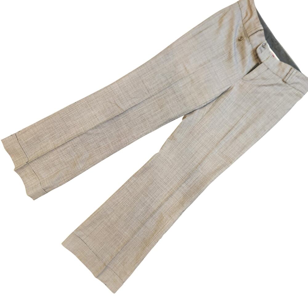 NWOT Banana Republic Gray Stretch Suit‎ Pant With Crease 2p